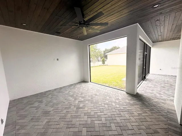 Screen-enclosed lanai.