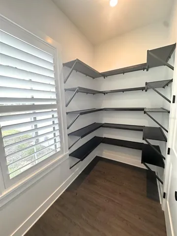 Pantry shelving.