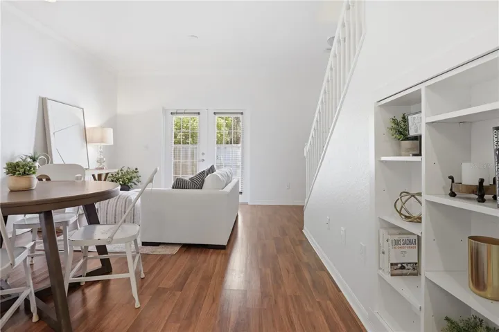 Bright living space downstairs
