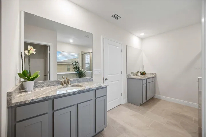 Dual Sinks and HUGE walk-in Closet