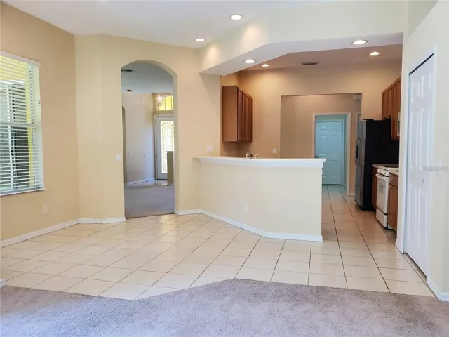 Spacious Kitchen overlooking Family Room and Dining Nook