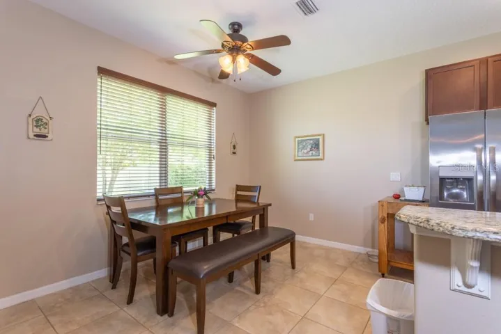 Dining room next to kitchen
