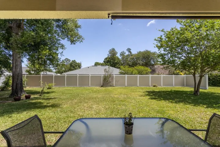 New privacy fence along the back