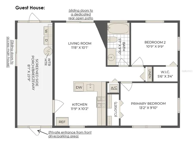 Floor Plan - Guest House