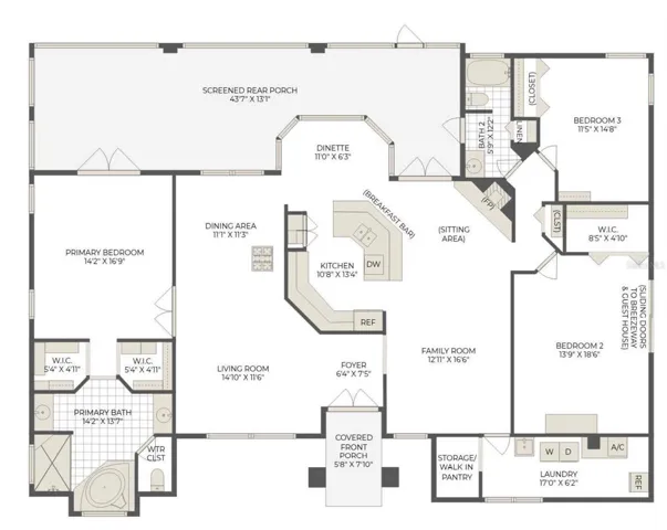Floor Plan - Main Residence