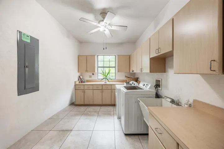 Sunlit Laundry room