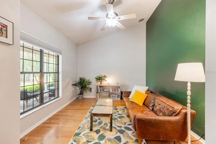 Sitting room at the front of the home
