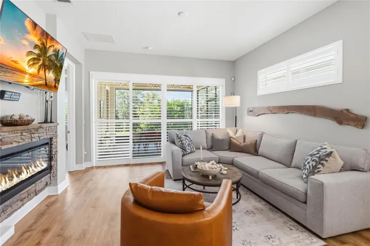 Plantation shutters throughout the home