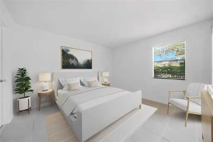 Primary bedroom-Virtually staged