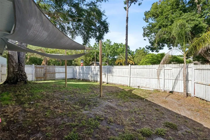 Fully fenced yard