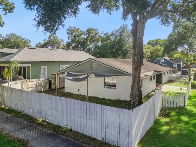 Fully fenced yard
