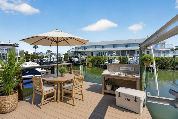 Virtually staged dock.