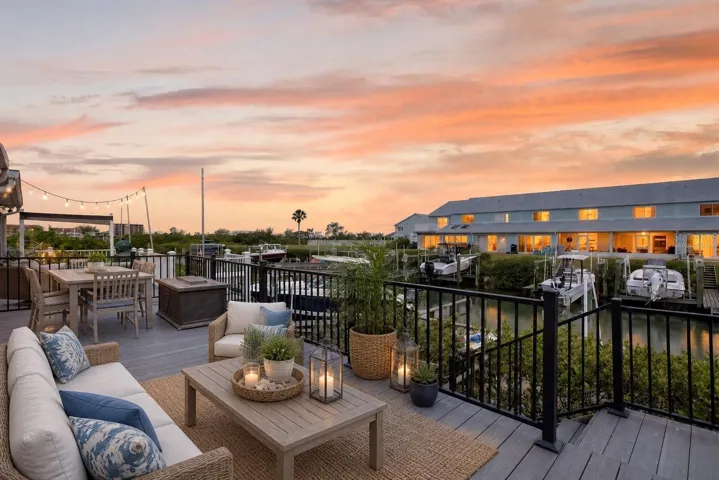 Virtually staged deck.