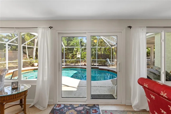FRENCH DOORS TO HEATED POOL