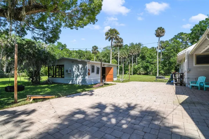 Paver patio.