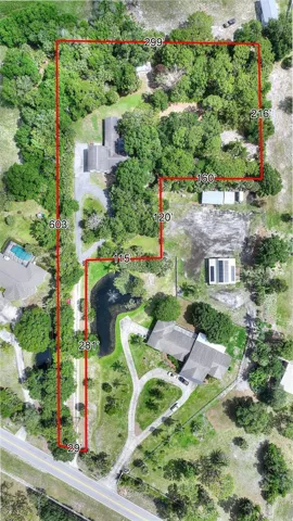 2.03 acre lot lines.