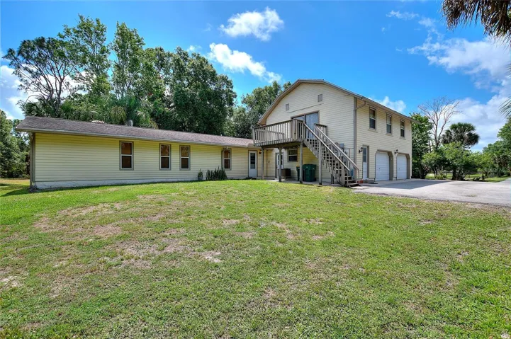 Back side of the house