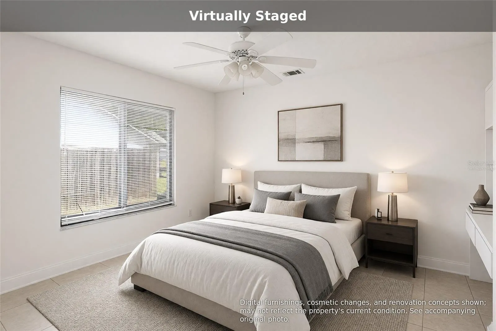 Virtually staged