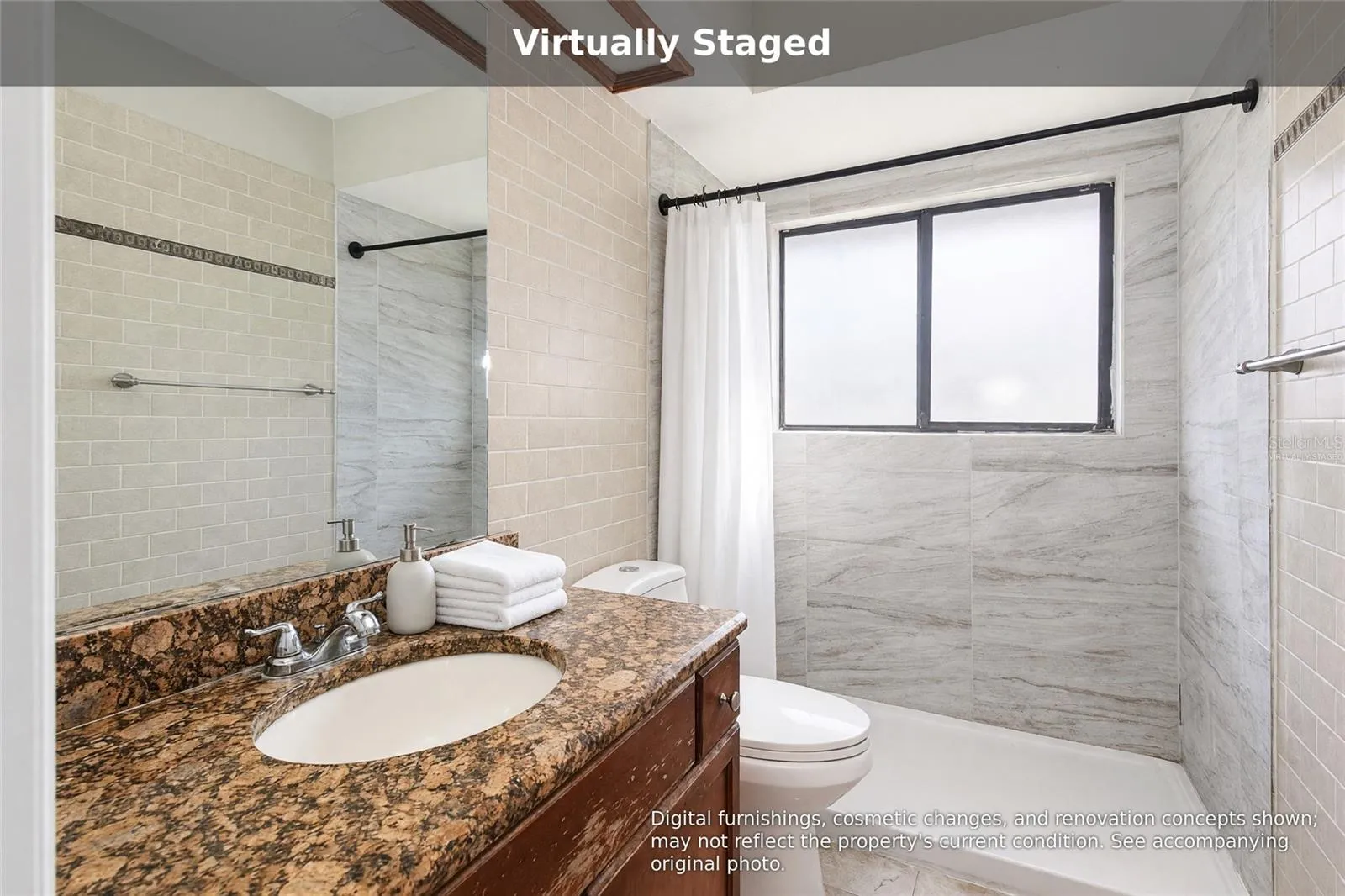 Virtually staged