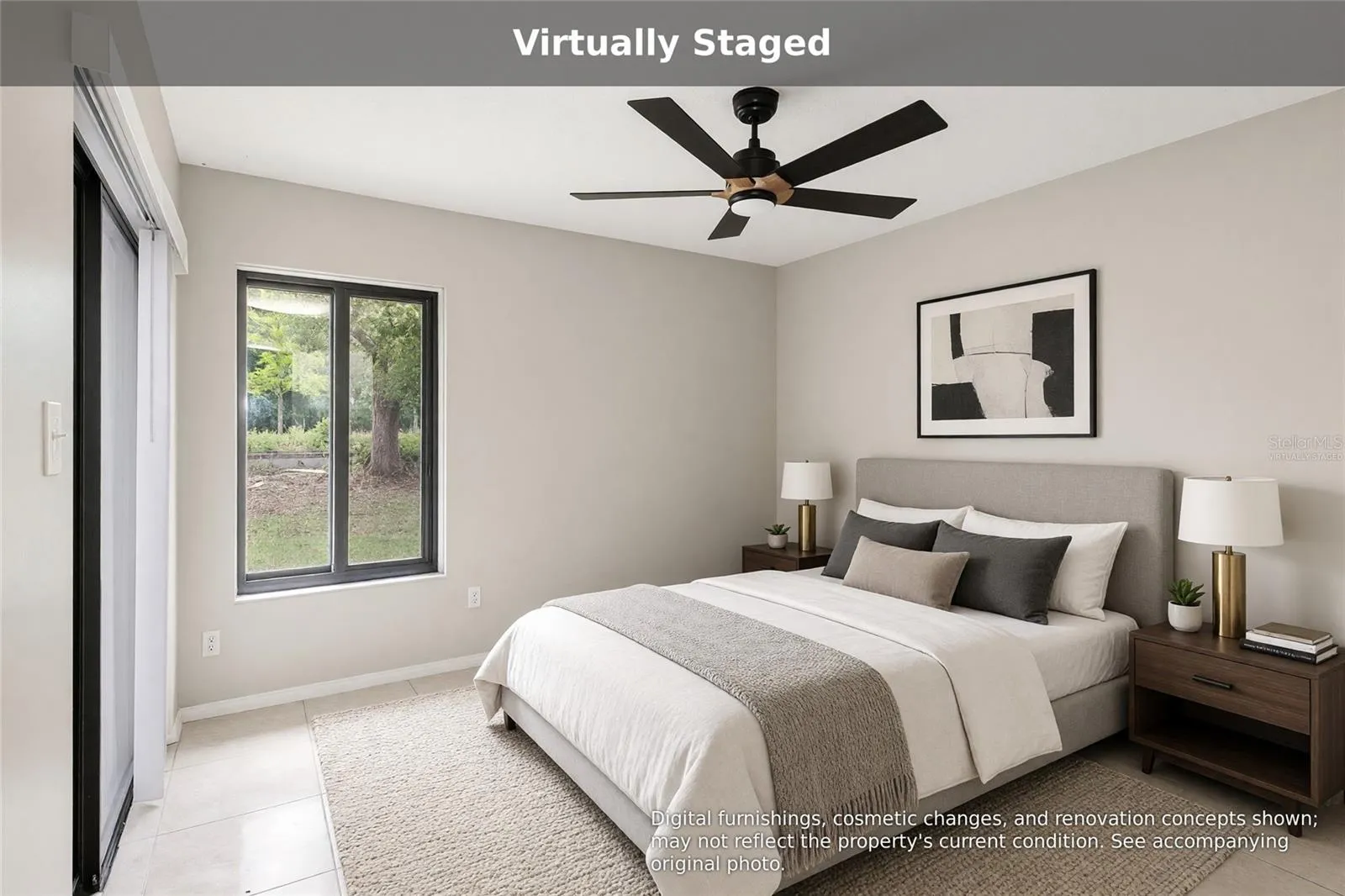 Virtually staged