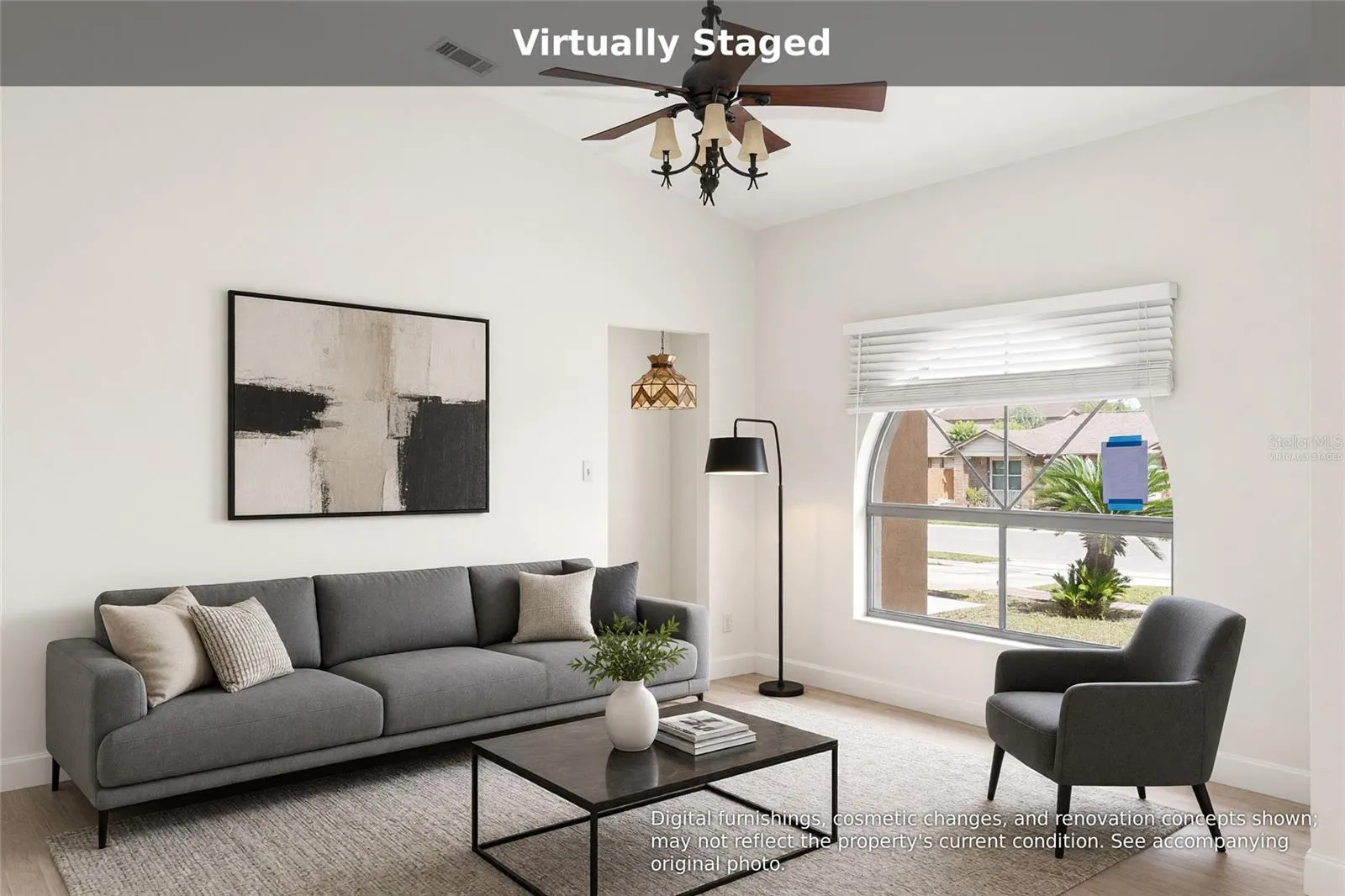 Virtually staged