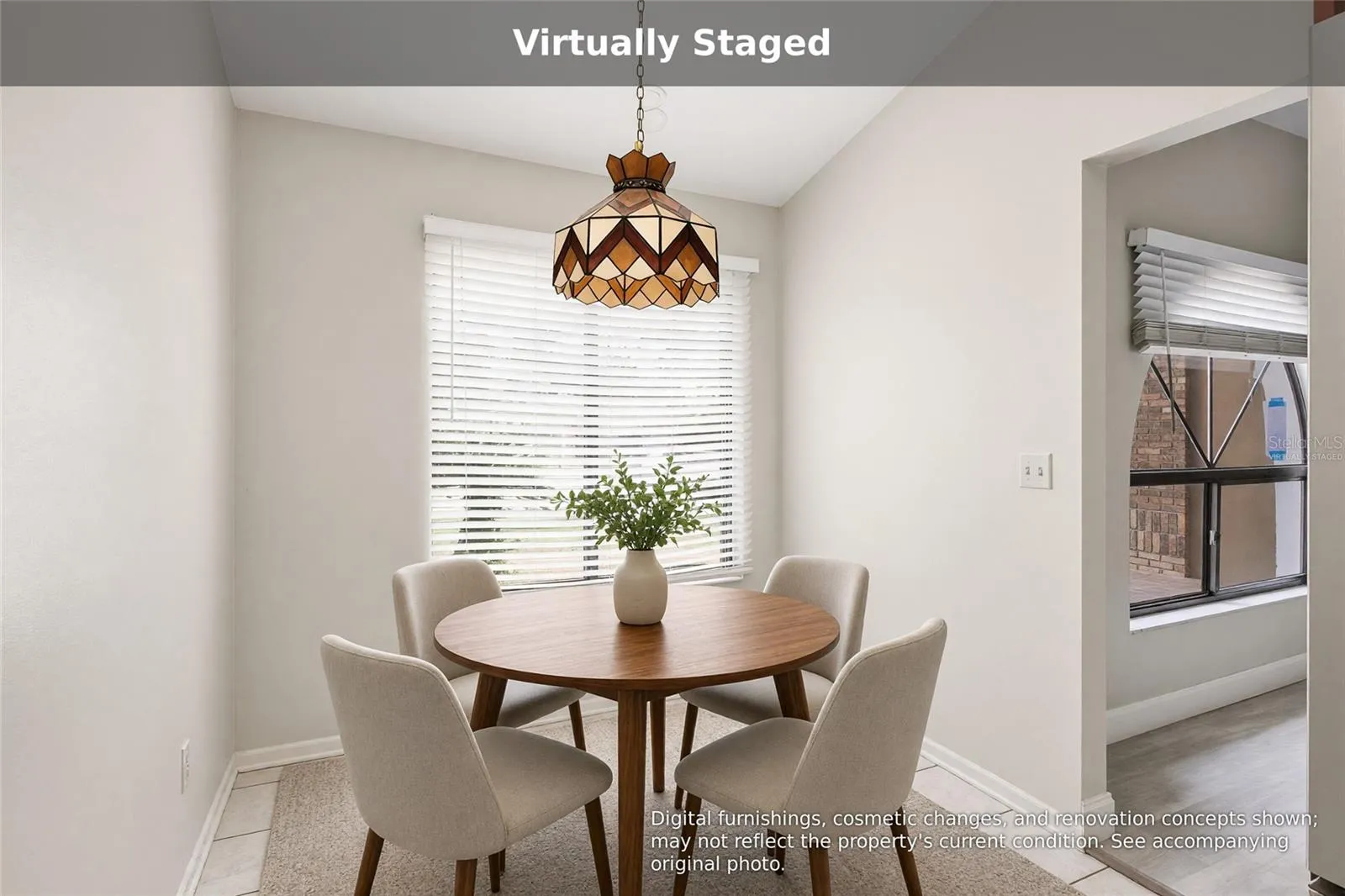 Virtually staged