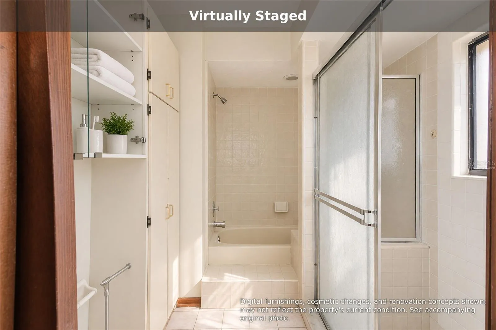 Virtually staged