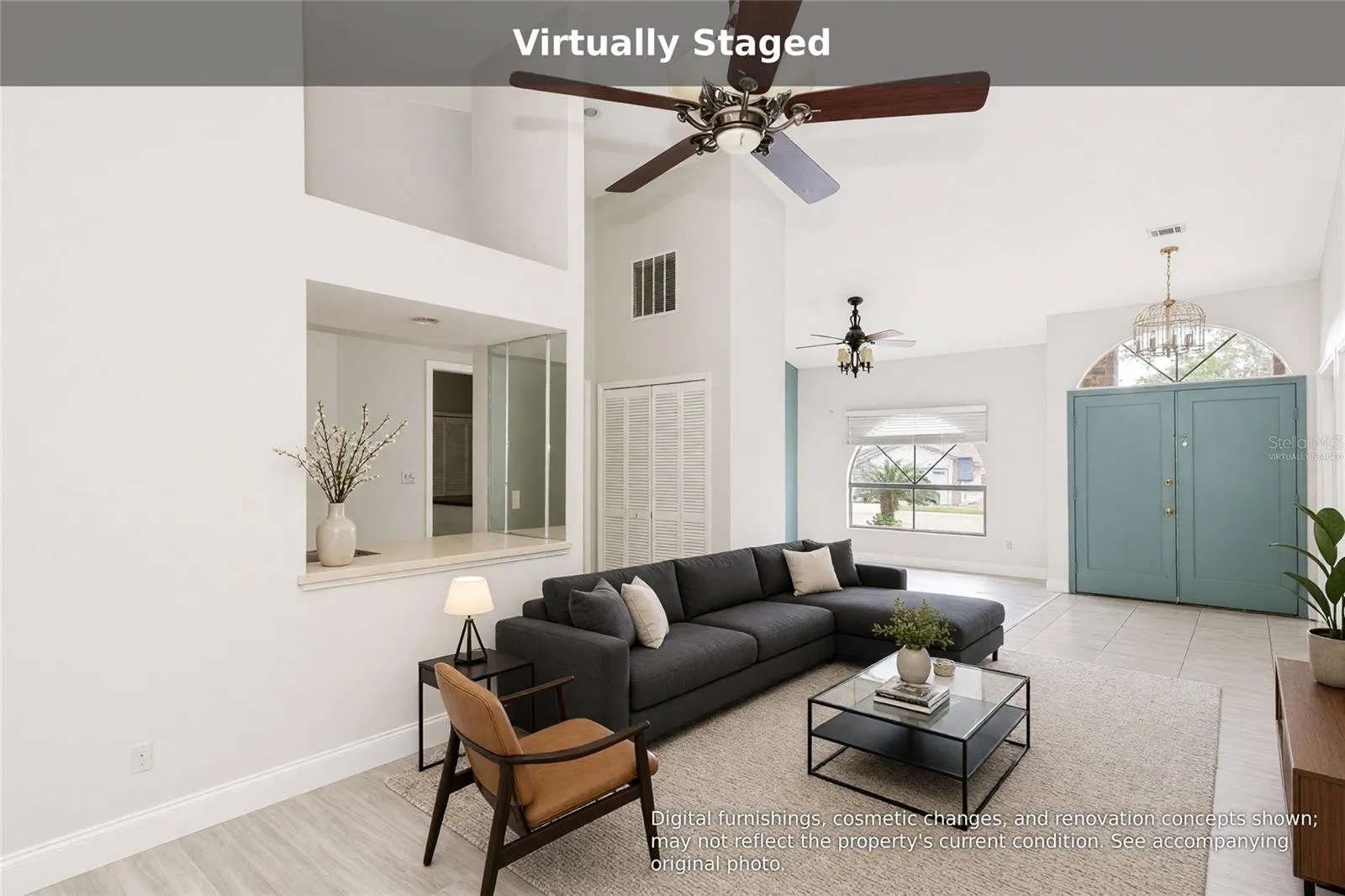 Virtually staged