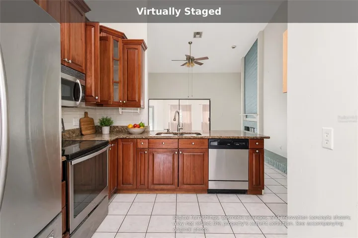 Virtually staged