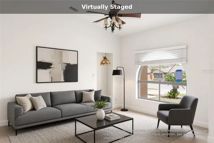 Virtually staged