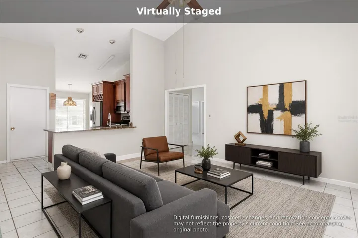 Virtually staged