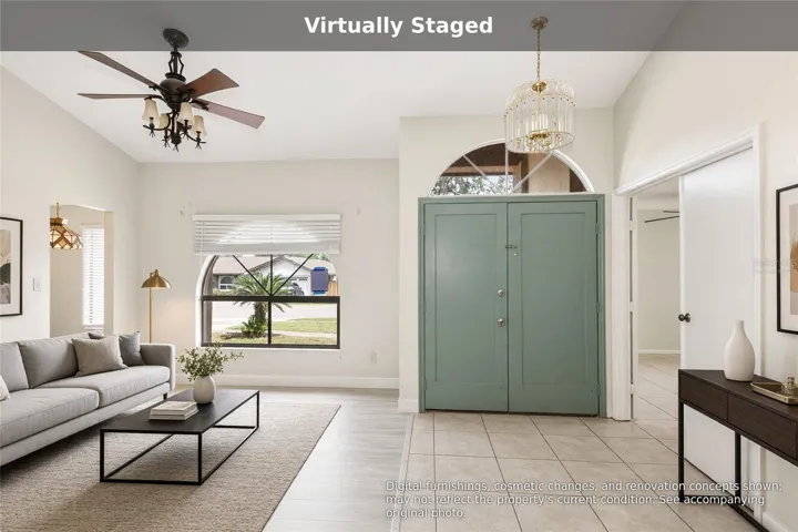 Virtually staged