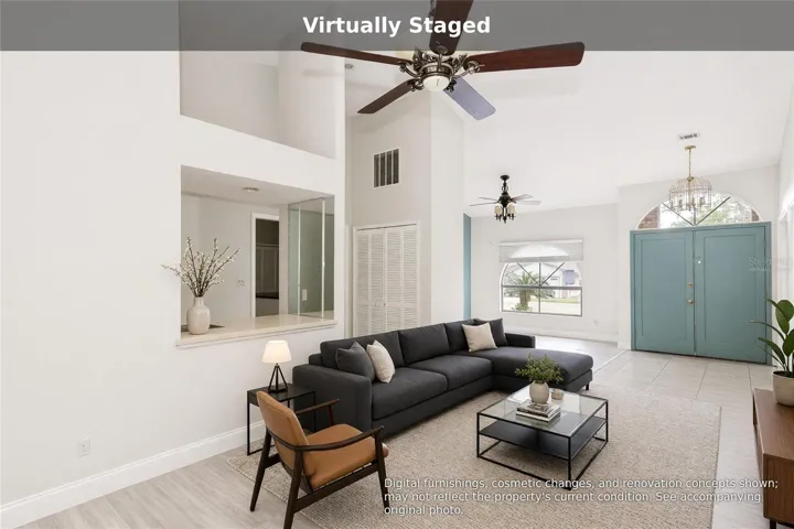 Virtually staged