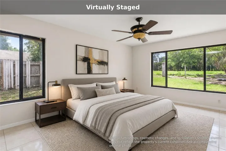Virtually staged