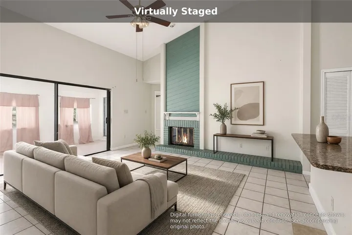 Virtually staged