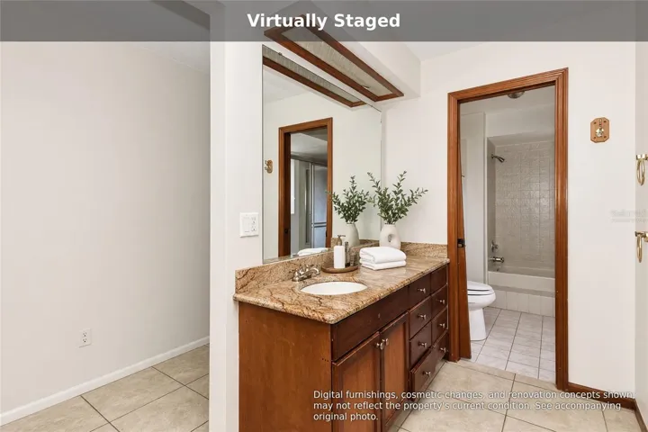 Virtually staged