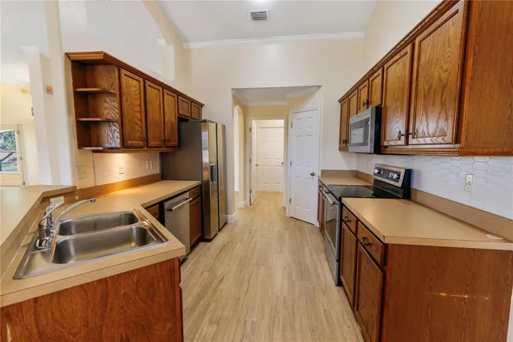 Kitchen, leading to laundry room
