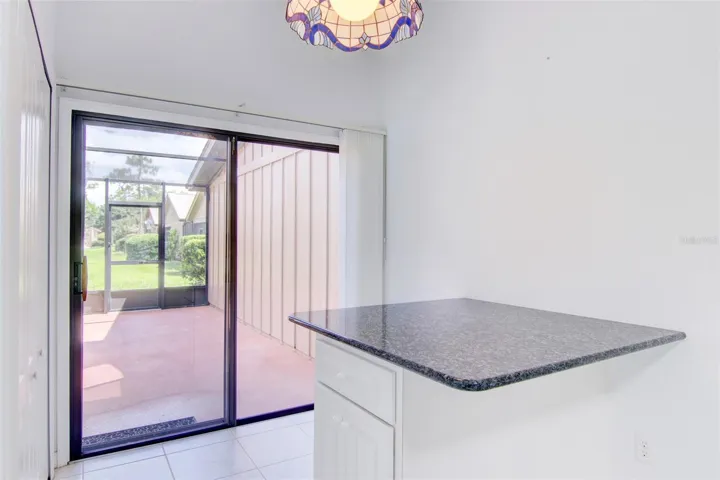 Granite Topped Table with Storage