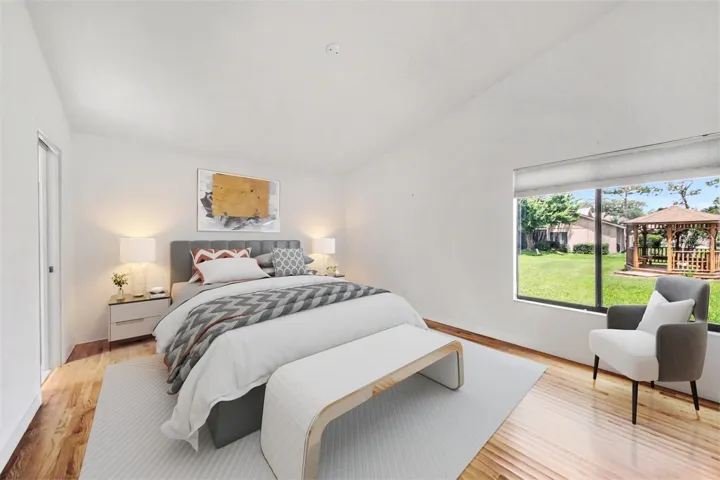 Virtually Staged Primary Suite