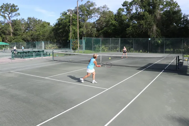 Clay tennis courts