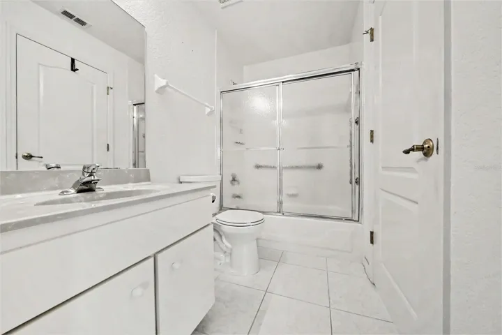 2nd Bathroom - tub with shower
