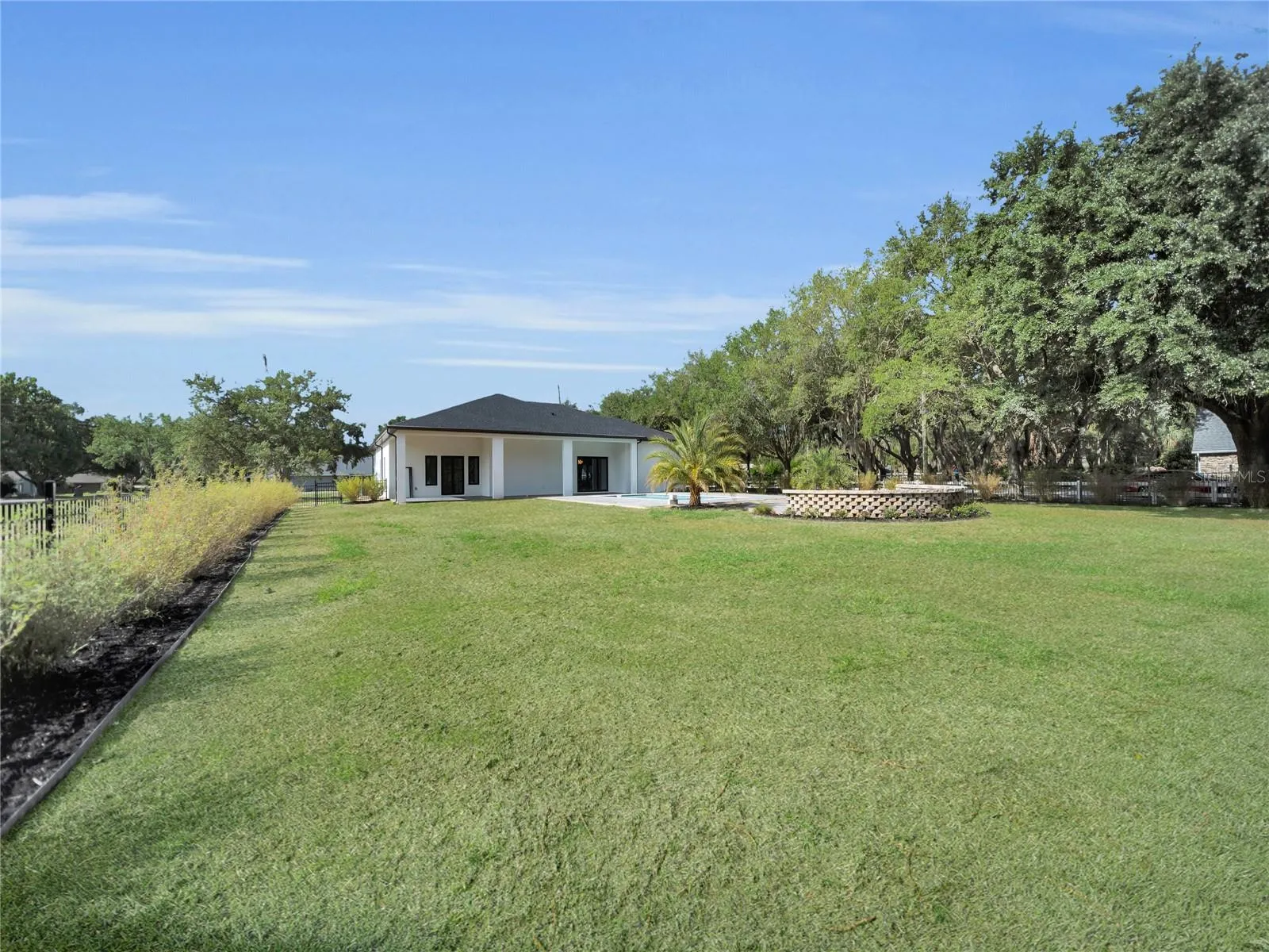 Spacious backyard