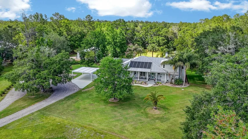Front with circular driveway