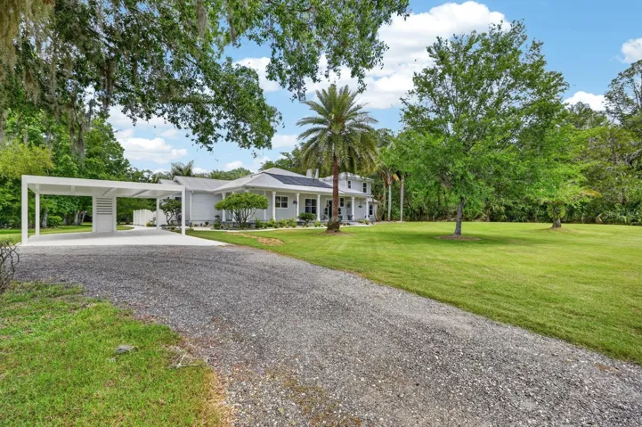 Driveway to carport