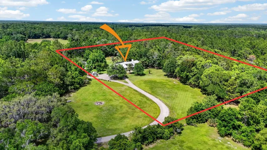 Aerial view of property