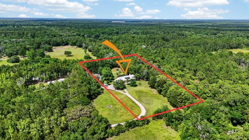 Aerial view of property