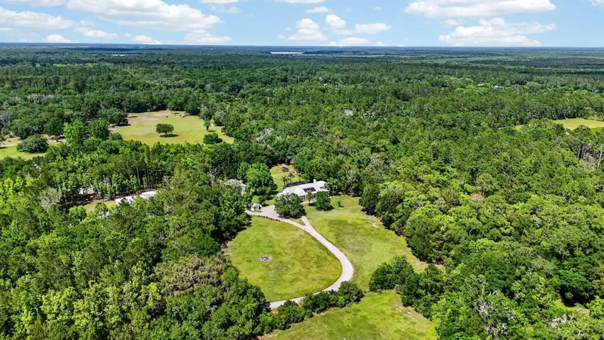 Aerial view of property