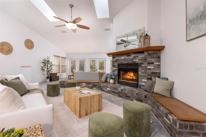 Living Room with Fireplace