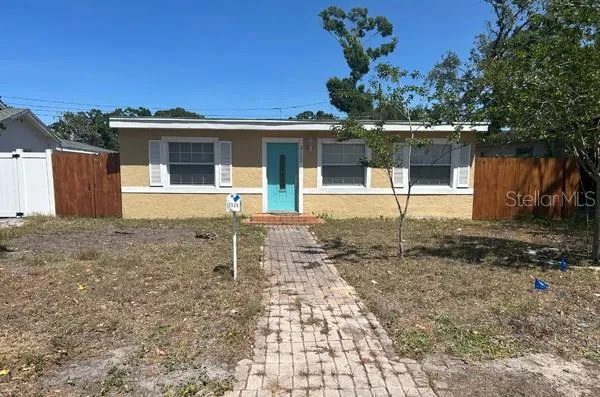 Deep lot, house sits back off 19th