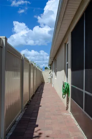 Side of backyard